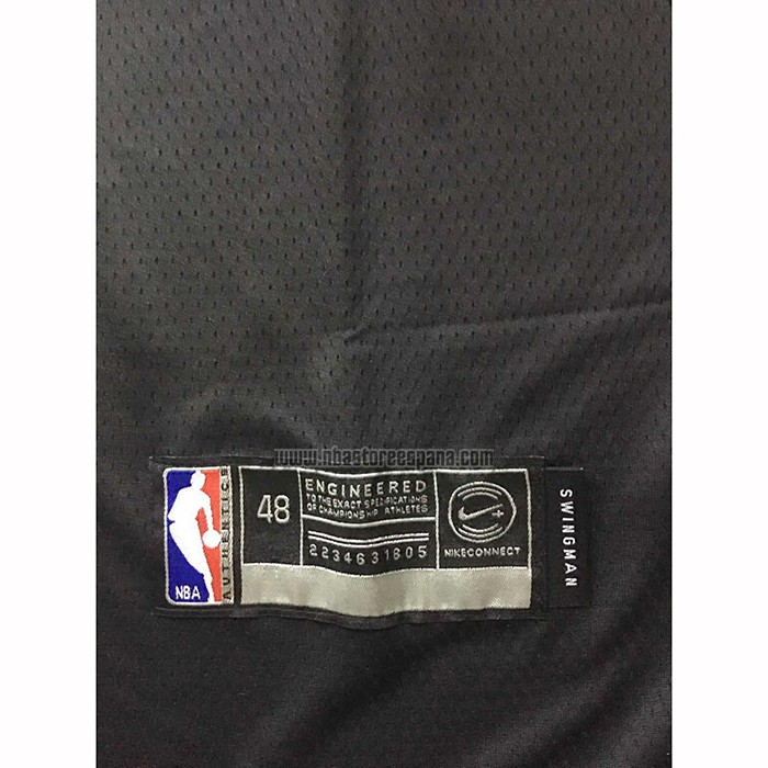 Camiseta Milwaukee Bucks Giannis Antetokounmpo NO 34 Statement 2019-20 Negro